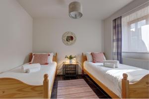 Postel nebo postele na pokoji v ubytování Work Shop, Rookery Farm