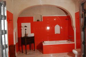 Koupelna v ubytování Hotel Chobdar Haveli