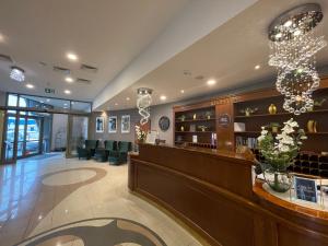 a lobby of a hospital with a waiting room at Hotel Great Polonia Conrad Krak&oacute;w in Krakow