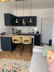Cucina o angolo cottura di Lumineux 2 pièces Vieil Antibes