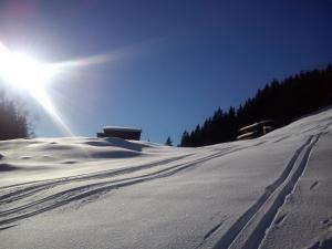 Landhaus Tirol v zimě