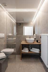 Koupelna v ubytování Agritur Deromedi