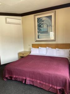 Un pat sau paturi într-o cameră la Hotel Coronado