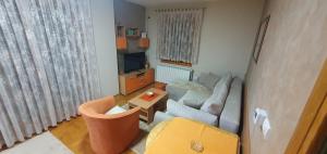salon z kanapą i telewizorem w obiekcie Apartman Zlatibor Srbija w mieście Zlatibor