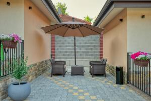 Patio nebo venkovní prostory v ubytování Комплекс Колонада
