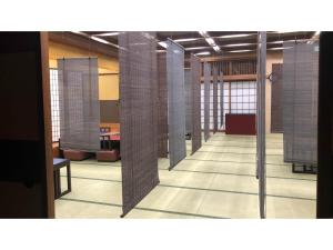 an empty room with a row of stalls in a building at Shunjuan Kikusui - Vacation STAY 03162v in Chikuma