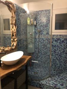 Koupelna v ubytování Villa 3 chambres avec piscine privée