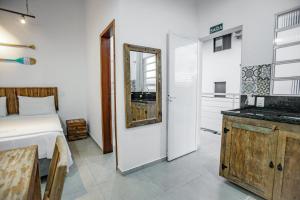 A cozinha ou cozinha compacta de Flats de Sumatra