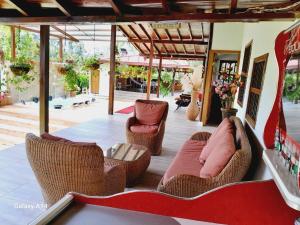 Istumisnurk majutusasutuses finca Encanto