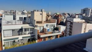 a view of a city with tall buildings at Dpto Belgrano Bea in Buenos Aires