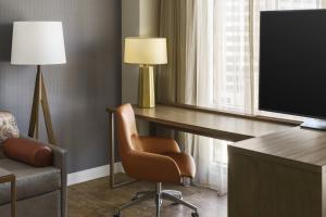 TV a/nebo společenská místnost v ubytování Residence Inn Austin Downtown / Convention Center