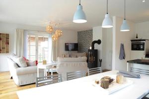 Χώρος καθιστικού στο Ferienwohnung in Wyk auf Foehr