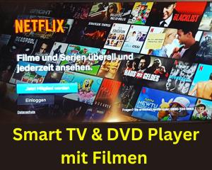 eine Sammlung von TV- und DVD-Videos an einer Wand in der Unterkunft Am Feldrain in Hannoversch Münden