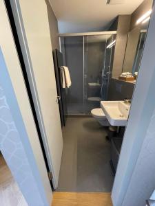 Vannituba majutusasutuses Exclusive one room apartment next to Zürich main station