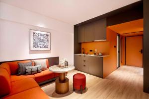 Istumisnurk majutusasutuses base-Beijing Wangfujing Serviced Apartment- in Hutong &Bike rental &Close to Forbidden City, Tian'anmen Square &Subway nearby &Free coffee &Washing machine,Kitchen &Restaurant discount &English speaking &High speed free WiFi