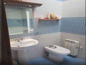 Koupelna v ubytování Hospedería Tía María