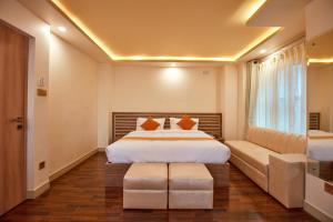 Letto o letti in una camera di The Samrat Palace - Luxury Hotel in Kathmandu