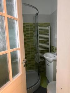 Koupelna v ubytování Premont Bran GuestHouse + 77 fotografií