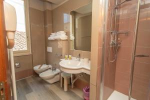 Koupelna v ubytování Hotel L'Aretino