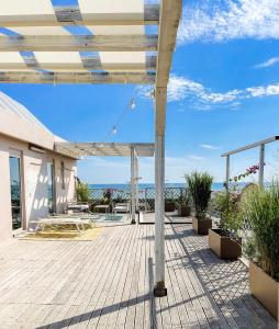 Uma varanda ou terraço em Hotel Villa Rosa Riviera