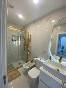 Koupelna v ubytování Sãozinha Guest House