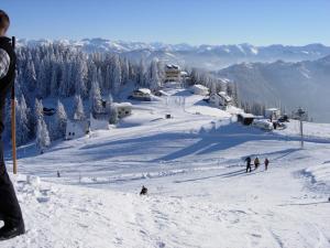 Berggasthaus Zanuz v zimě