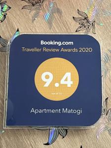 Sijil, anugerah, tanda atau dokumen lain yang dipamerkan di Apartment Matogi