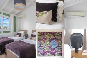 Letto o letti in una camera di Luxueuse Villa Katleya, vue mer
