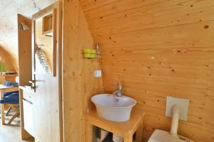 Koupelna v ubytování Hausboot Dotterbart