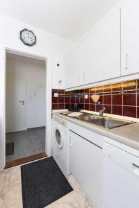 Küche/Küchenzeile in der Unterkunft Ferienhaus Windspiel