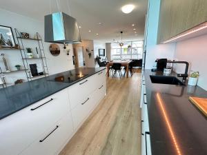 Kuchyň nebo kuchyňský kout v ubytování Red Apartment Hverfisgata - Birta Rentals