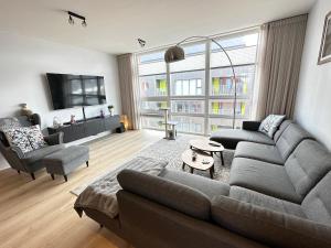 Posezení v ubytování Red Apartment Hverfisgata - Birta Rentals