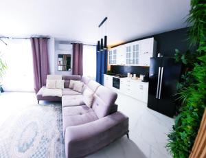 Et opholdsområde på Penthouse Aeroport Iasi