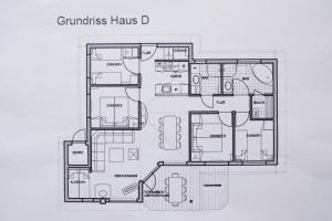 Půdorys ubytování Resort 1 Ferienhaus Typ D 160