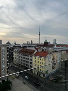 a view of a city with buildings and a street at City Loft Berlin Mitte in Berlin