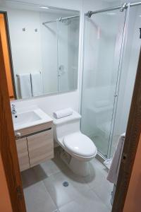 Koupelna v ubytování 86 suites