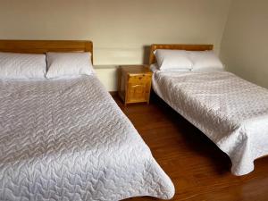 Postel nebo postele na pokoji v ubytování Hospedaje Casa Lola