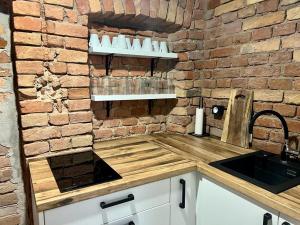 Una cocina o zona de cocina en Pension Mikulov