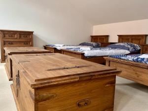 Cama o camas de una habitación en Pension Mikulov