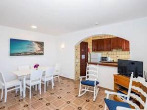 A kitchen or kitchenette at Great Son Bou Villa Casa Lucia 3 Bedroom Family Villa Large Spacious Pool Area Sea Views