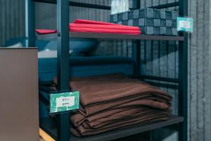 Postel nebo postele na pokoji v ubytování Global Resort Misen - グローバルリゾート弥山