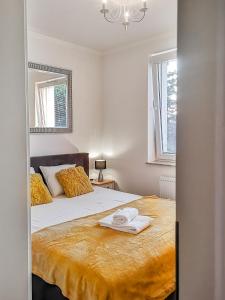 Ένα ή περισσότερα κρεβάτια σε δωμάτιο στο Apartament AMMA - De Luxe - Free Parking