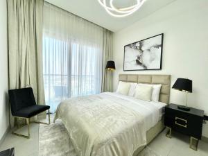 Postel nebo postele na pokoji v ubytování Brand New 1 bedroom + Office - Perfect for work