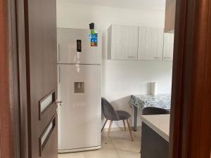 Kuchyň nebo kuchyňský kout v ubytování Ferienwohnung Andreea