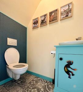 Ванная комната в - Tulipa - Vakantiehuis nabij de bloembollenvelden, het meer en strand