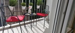 Balkón nebo terasa v ubytování Mint Apartment