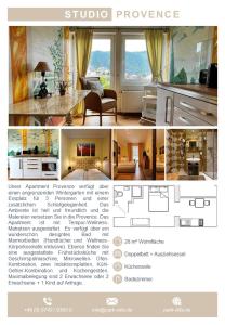 a collage of photos of a living room at PARK VILLA zentral am Mittelrhein in Boppard