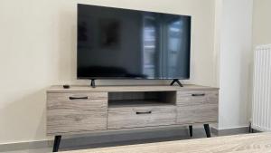 TV a/nebo společenská místnost v ubytování Downtown Apartment