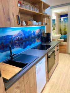 Kuchnia lub aneks kuchenny w obiekcie Appartements Herold
