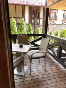 Een balkon of terras bij GORGANY resort & SPA